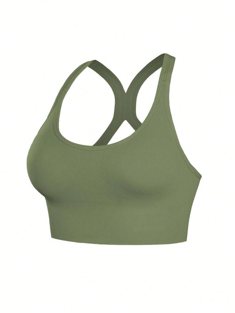 Saumattomat urheilurintaliivit Iskunkestävät Push Up Running Tank Top Joogarintaliivit Selkä Beauty Thin Section Lift Kainaloliivit, Ei Underwire·Vihreä·XL hinta ja tiedot | Rintaliivit | hobbyhall.fi