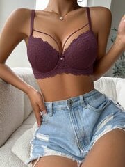 Kukkapitsivaljaat Underwire-rintaliivit alusvaatteet·violetti·75C hinta ja tiedot | Rintaliivit | hobbyhall.fi