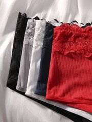 5kpl Contrast Lace Ribbed Net Boyshorts·Multicolor·L hinta ja tiedot | Miesten sukat | hobbyhall.fi