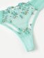 Embroidery Mesh Underwire Alusvaatteet Set·Green·S hinta ja tiedot | Rintaliivit | hobbyhall.fi