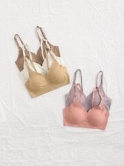 5 kpl No Show Bra·Multicolor·XL hinta ja tiedot | Rintaliivit | hobbyhall.fi