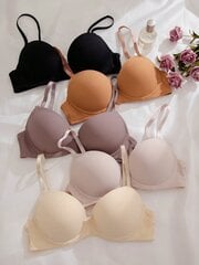 5kpl Solid Underwire Bra·Multicolor·80C hinta ja tiedot | Rintaliivit | hobbyhall.fi