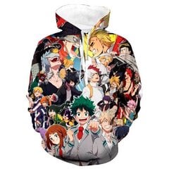 (LW572-M） 3D Anime My Hero Academia Todoroki Shoto Hupparit Miesten hinta ja tiedot | Miesten puserot ja hupparit | hobbyhall.fi