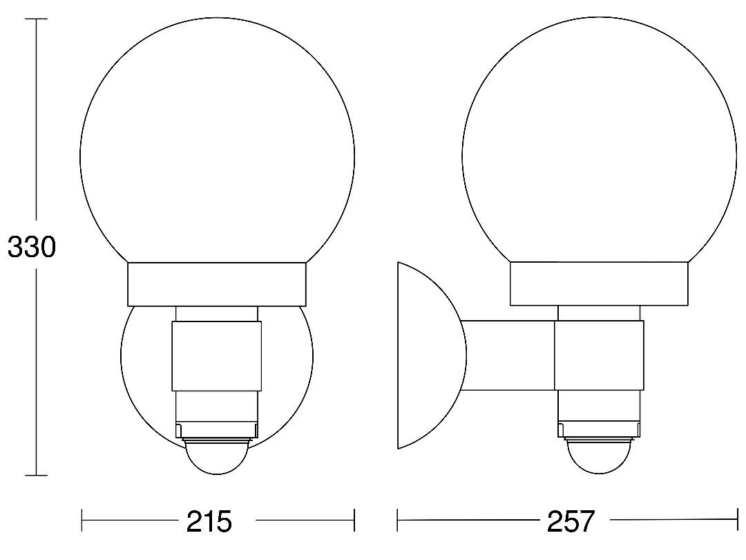 Ulkovalaisin sensorilla L 115 S antratsiitti hinta ja tiedot | Puutarha- ja ulkovalot | hobbyhall.fi