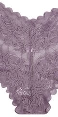 Lace Scallop Trim Sukkahousut·Mauve Purple·L hinta ja tiedot | Miesten sukat | hobbyhall.fi