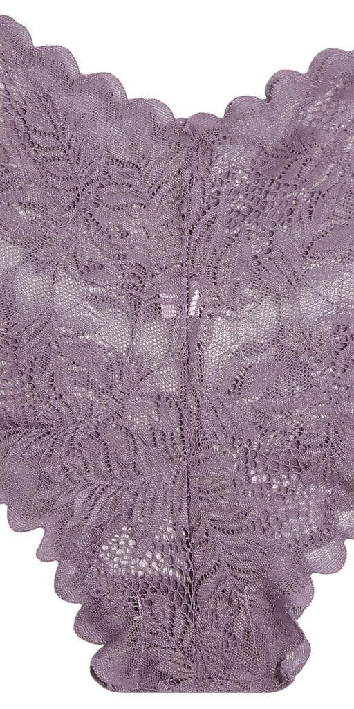 Lace Scallop Trim Sukkahousut·Mauve Purple·XXL hinta ja tiedot | Miesten sukat | hobbyhall.fi