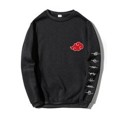 (Musta 4B-S）Anime Akatsuki Cloud Symbols Print Miesten hupparit hinta ja tiedot | Miesten puserot ja hupparit | hobbyhall.fi