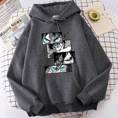 (Tummanharmaa-S）Attack on Titan Kageyama Tobio Man Fleece Sweatshirts hinta ja tiedot | Miesten puserot ja hupparit | hobbyhall.fi