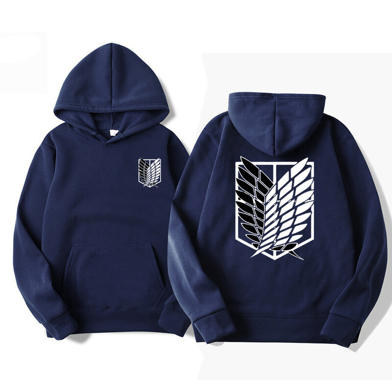 (laivasto-S）Attack on Titan Miesten huppari Anime Hupparit Miesten Streetwear hinta ja tiedot | Miesten puserot ja hupparit | hobbyhall.fi