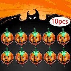 10 kpl Halloween Decor Alumiini Pumpa Balloon Halloween Decor hinta ja tiedot | Ilmapallot | hobbyhall.fi