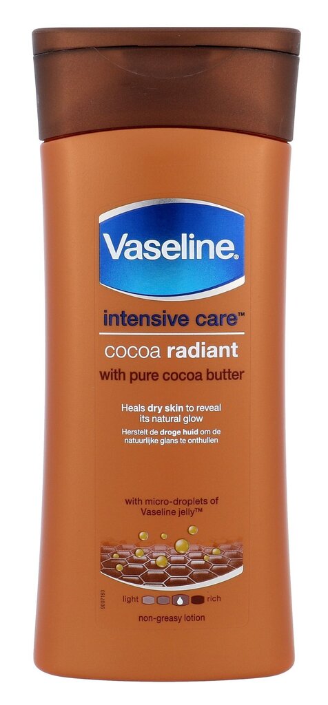 Vaseline Intensive Care Cocoa Radiant vartaloemulsio 200 ml hinta ja tiedot | Vartalovoiteet ja -emulsiot | hobbyhall.fi