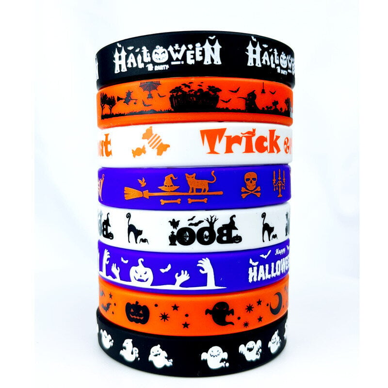 8 Halloween juhla lahja rannekorut, kumirannekkeet, lasten lahjat hinta ja tiedot | Juhlakoristeet | hobbyhall.fi