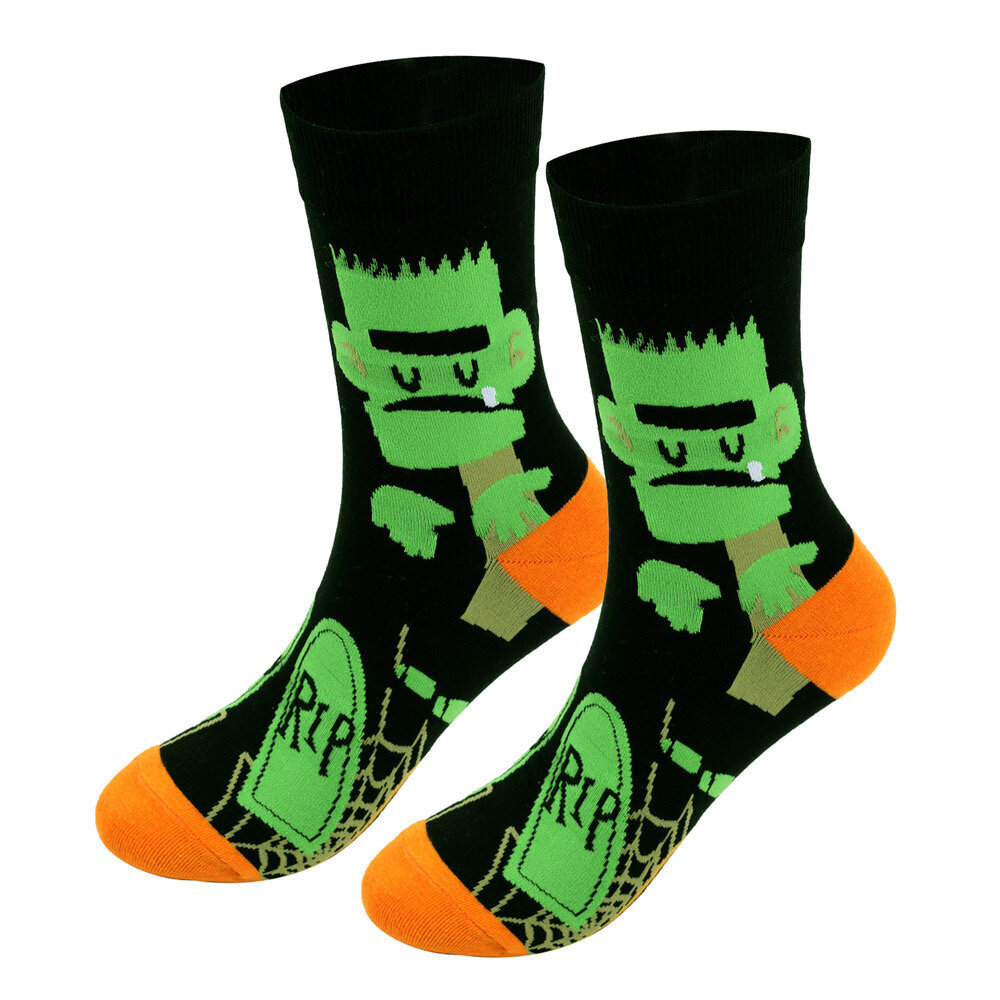 2 paria miesten Halloween sukkia pyöreä kaula mekko miesten sukat koot 43-49 hinta ja tiedot | Juhlakoristeet | hobbyhall.fi