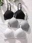 3kpl Solid Wireless Bra·Multicolor·75C hinta ja tiedot | Naamiaisasut | hobbyhall.fi