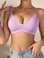 Solid Wireless Bra·Mauve Purple·XL hinta ja tiedot | Naamiaisasut | hobbyhall.fi