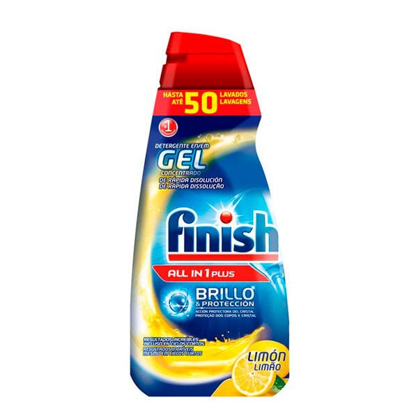 Finish Gel All in One Lemon astianpesukonepesuaine L, 50 pesukertaa