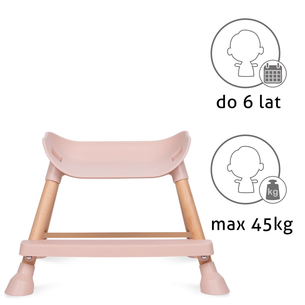 Monitoiminen syöttötuoli Kidwell Eatan Wood 4in1, Pinkki hinta ja tiedot | Syöttötuolit | hobbyhall.fi