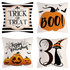 Koristetyynynpäällinen, Halloween, 45x45cm, 4 kpl hinta ja tiedot | Hauskat koristetyynyt | hobbyhall.fi