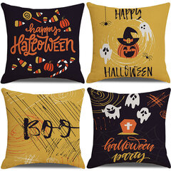 Koristetyynynpäällinen, Halloween, 45x45cm, 4 kpl hinta ja tiedot | Hauskat koristetyynyt | hobbyhall.fi