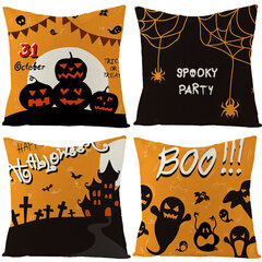 Koristetyynynpäällinen, Halloween, 45x45cm, 4 kpl hinta ja tiedot | Hauskat koristetyynyt | hobbyhall.fi