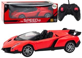 RC urheiluauto 1:16, punainen hinta ja tiedot | Poikien lelut | hobbyhall.fi