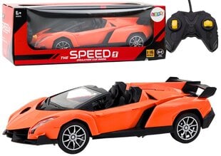 RC urheiluauto 1:16, oranssi hinta ja tiedot | Poikien lelut | hobbyhall.fi