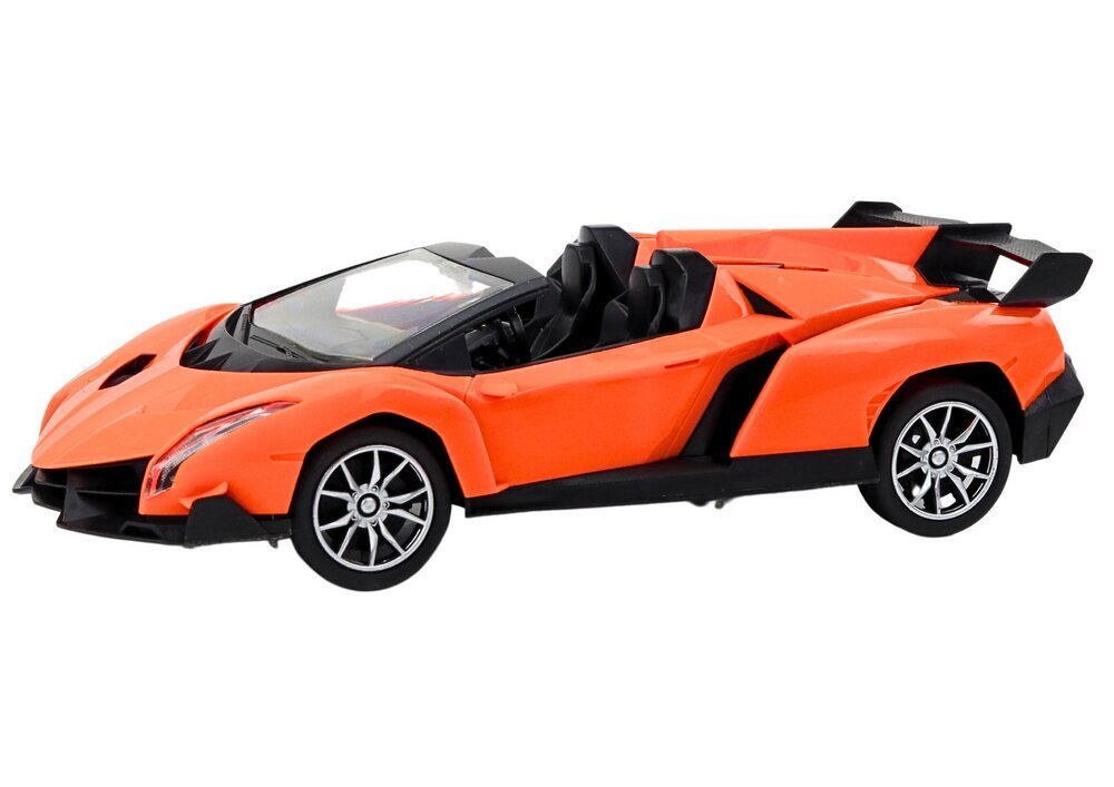 RC urheiluauto 1:16, oranssi hinta ja tiedot | Poikien lelut | hobbyhall.fi