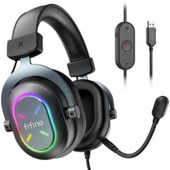 Fifine H6X RGB musta hinta ja tiedot | Kuulokkeet | hobbyhall.fi