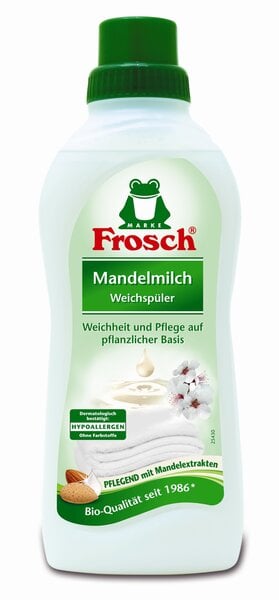 Pyykin huuhteluaine Frosch, mantelimaito, 750 ml