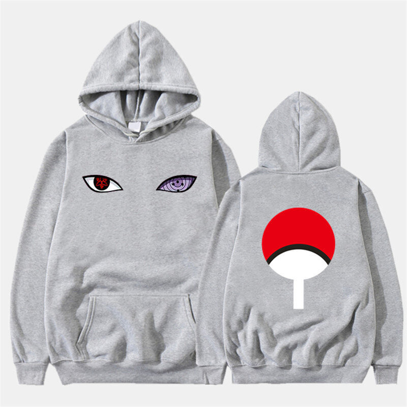 (12grey-S）Anime Winter Hoodies Fleece lämmin takki hinta ja tiedot | Miesten puserot ja hupparit | hobbyhall.fi