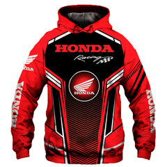 (22-XXS） Miesten Honda Motorcycle Racing -logohuppari 3D-digitaalitulostus hinta ja tiedot | Miesten puserot ja hupparit | hobbyhall.fi