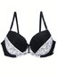 Ranskalaistyylinen värillinen lohkopitsi Patchwork Peasleeves kukkaprintti Sexy Bra·White·80B hinta ja tiedot | Naisten aluspaidat | hobbyhall.fi