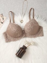 Floral Lace Underwire Push Up Bra Alusvaatteet·Sininen·75A hinta ja tiedot | Rintaliivit | hobbyhall.fi