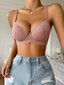 Floral Lace Underwire Push Up Bra Alusvaatteet · Dusty Pink·75C hinta ja tiedot | Naisten aluspaidat | hobbyhall.fi