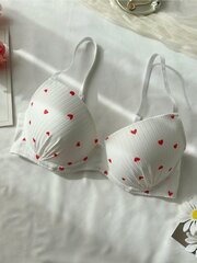 Sydänkuvioinen terässormus Bra·White·85C hinta ja tiedot | Naisten aluspaidat | hobbyhall.fi