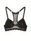 Naisten Lace Patchwork Underwire Bran Alusvaatteet·Musta·75C hinta ja tiedot | Naisten aluspaidat | hobbyhall.fi