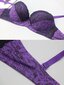 Ranskalaistyylinen värillinen lohkopitsi Patchwork Peasleeves kukkaprintti Sexy Bra·Purple·95B hinta ja tiedot | Naisten aluspaidat | hobbyhall.fi