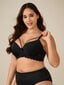 Plus pitsikoristelujouset edessä Underwire Bra·Black·90E hinta ja tiedot | Naisten aluspaidat | hobbyhall.fi