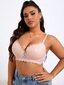 Plus kukkapitsi Underwire Bra·Pink·85D hinta ja tiedot | Naisten aluspaidat | hobbyhall.fi