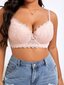 Plus Floral Lace Underwire Bra·Pink·90E hinta ja tiedot | Naisten aluspaidat | hobbyhall.fi