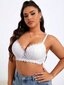 Plus kukkapitsi Underwire Bra·White·90C hinta ja tiedot | Naisten aluspaidat | hobbyhall.fi