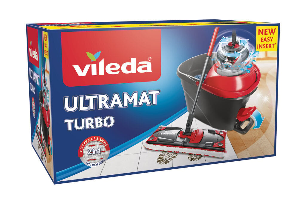 Vileda EasyWring Turbo Ultramat -siivousvälinesetti hinta ja tiedot | Siivoustarvikkeet | hobbyhall.fi