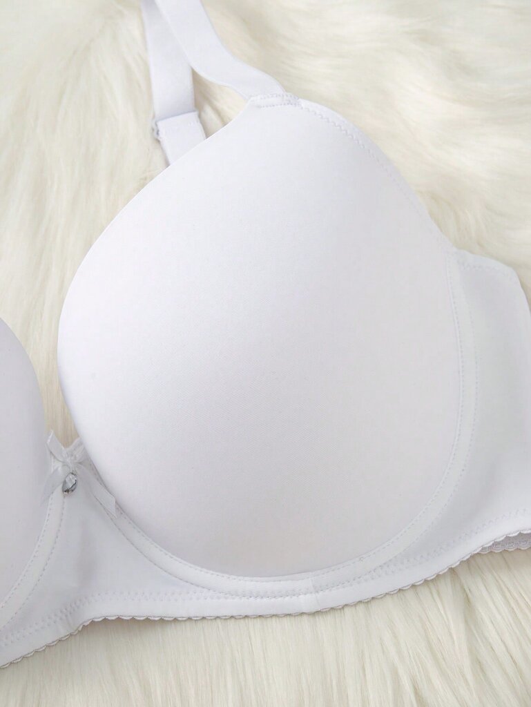 Plus 2kpl Solid Underwire Push Up Bra·mustavalkoinen·105C hinta ja tiedot | Naisten aluspaidat | hobbyhall.fi