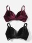 Plus 2kpl Solid Underwire Push Up Bra·Multicolor·95C hinta ja tiedot | Naisten aluspaidat | hobbyhall.fi