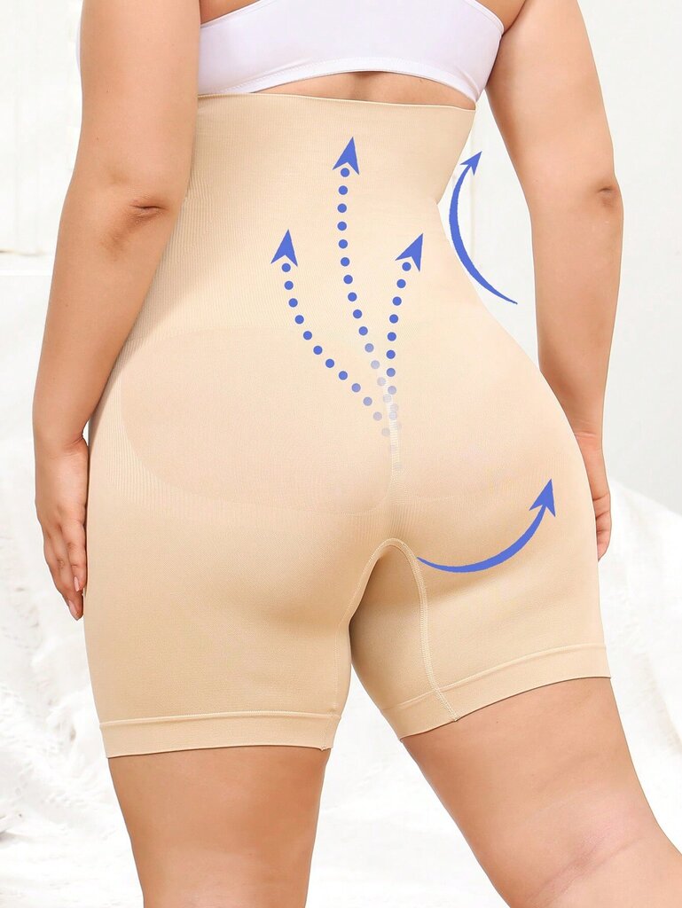 Plus High Waist Control Butt kohottavat reisiä ohuemmat Muotoiluhousut·Aprikoosi·3XL hinta ja tiedot | Naisten aluspaidat | hobbyhall.fi