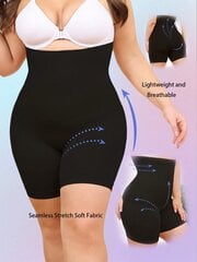 Plus High Waist Control Butt kohottavat reisiä ohuemmat Muotoilushortsit · Musta · 4XL hinta ja tiedot | Naisten aluspaidat | hobbyhall.fi