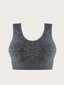 Plus Solid Wireless Bra·Grey·3XL hinta ja tiedot | Naisten aluspaidat | hobbyhall.fi