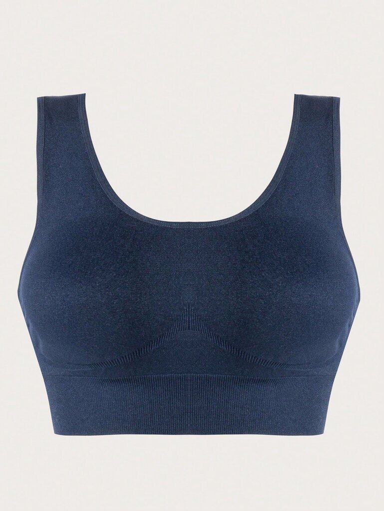 Plus Solid Wireless Bra·Navy Blue·1XL hinta ja tiedot | Naisten aluspaidat | hobbyhall.fi