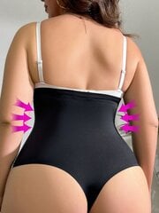 Naisten plus-koon vatsaa kiristävä bodysuit·musta·2XL hinta ja tiedot | Naisten aluspaidat | hobbyhall.fi