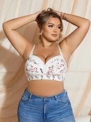 Plus Size Langattomat kukkarintaliivit·Multicolor·90C hinta ja tiedot | Naisten aluspaidat | hobbyhall.fi